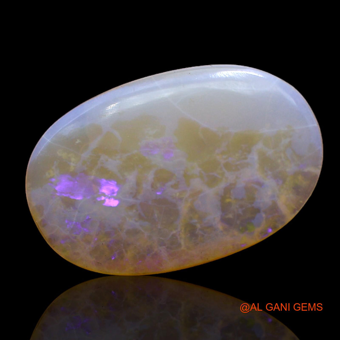 4.00 Cts Natural Australian Fire Opal Loose Gemstone Oval Cabochon 19x12x3 mm AC-238