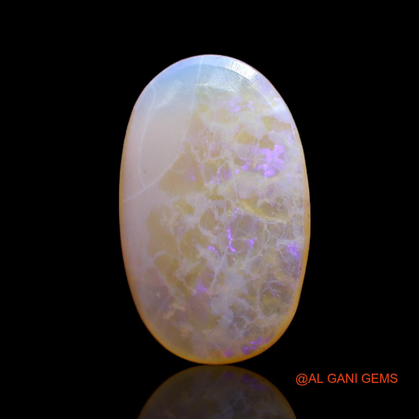 4.00 Cts Natural Australian Fire Opal Loose Gemstone Oval Cabochon 19x12x3 mm AC-238