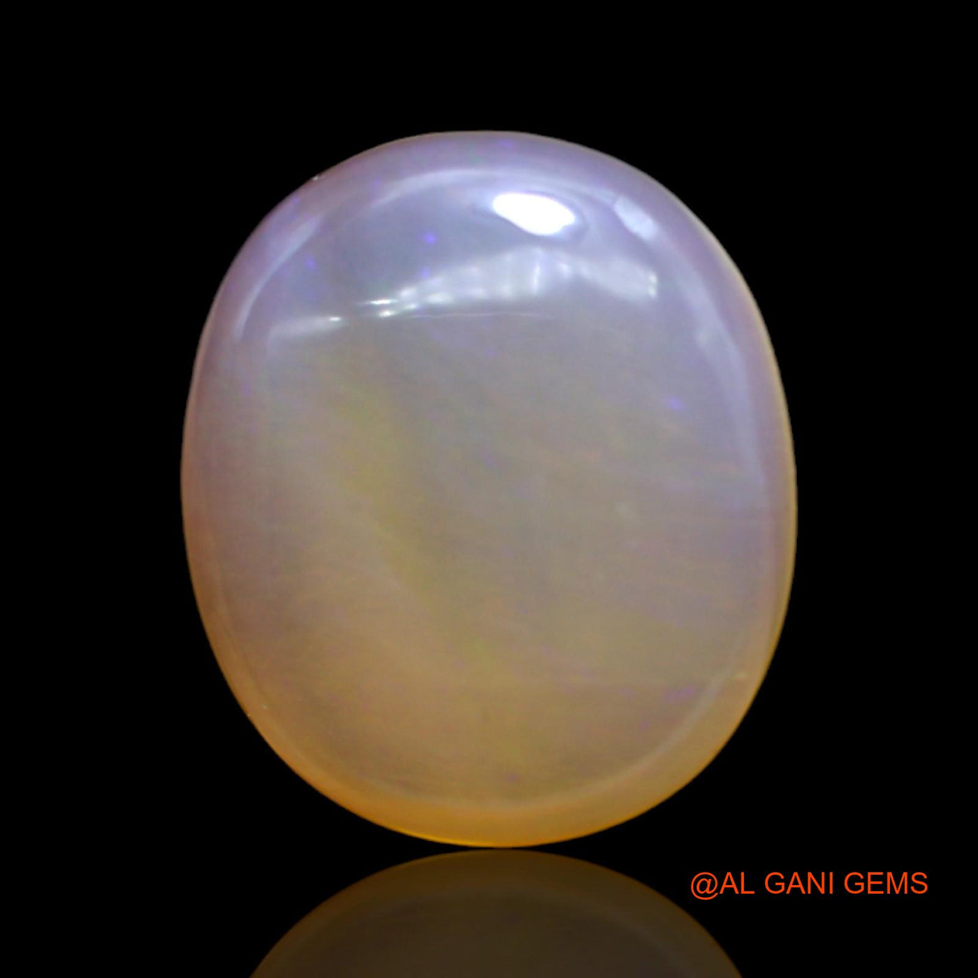 Natural Untreated Fire Opal Loose Gemstone Oval Cabochon From Australia 11.00 Cts 18x15x5 mm AC-23