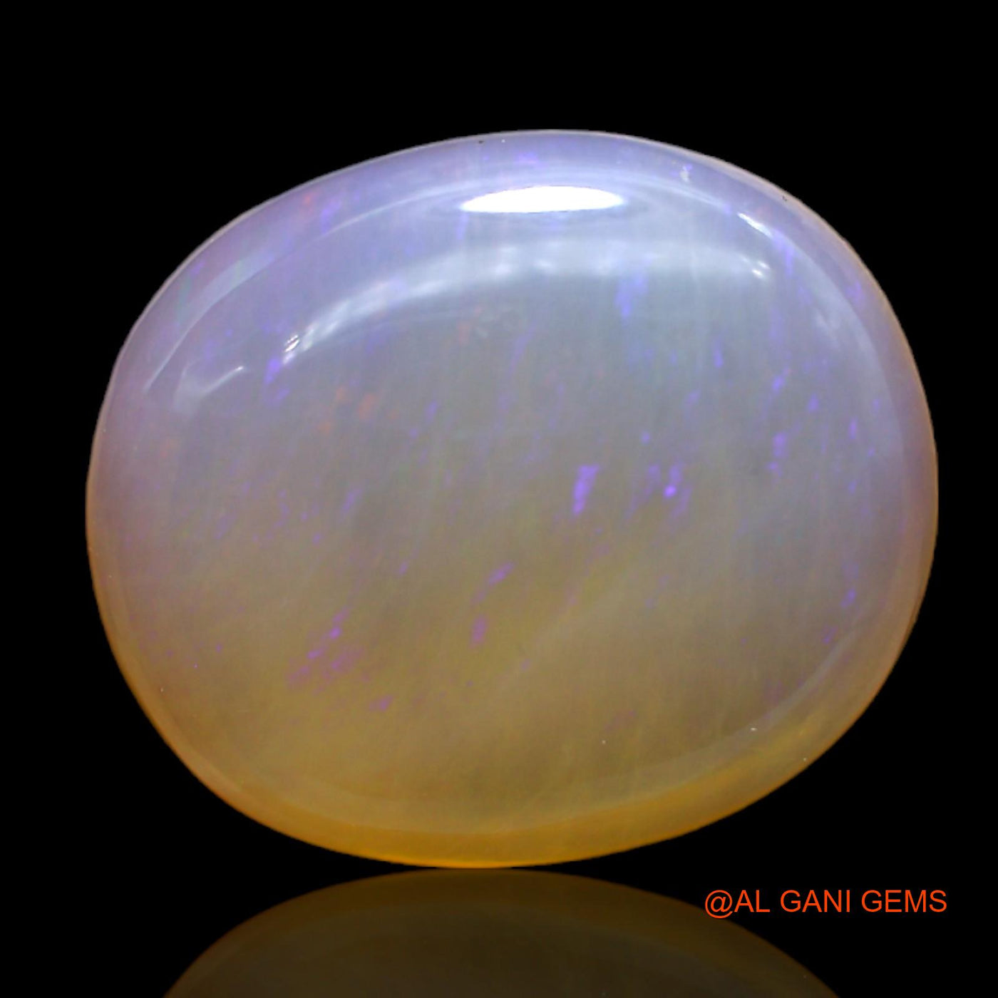 Natural Untreated Fire Opal Loose Gemstone Oval Cabochon From Australia 11.00 Cts 18x15x5 mm AC-23
