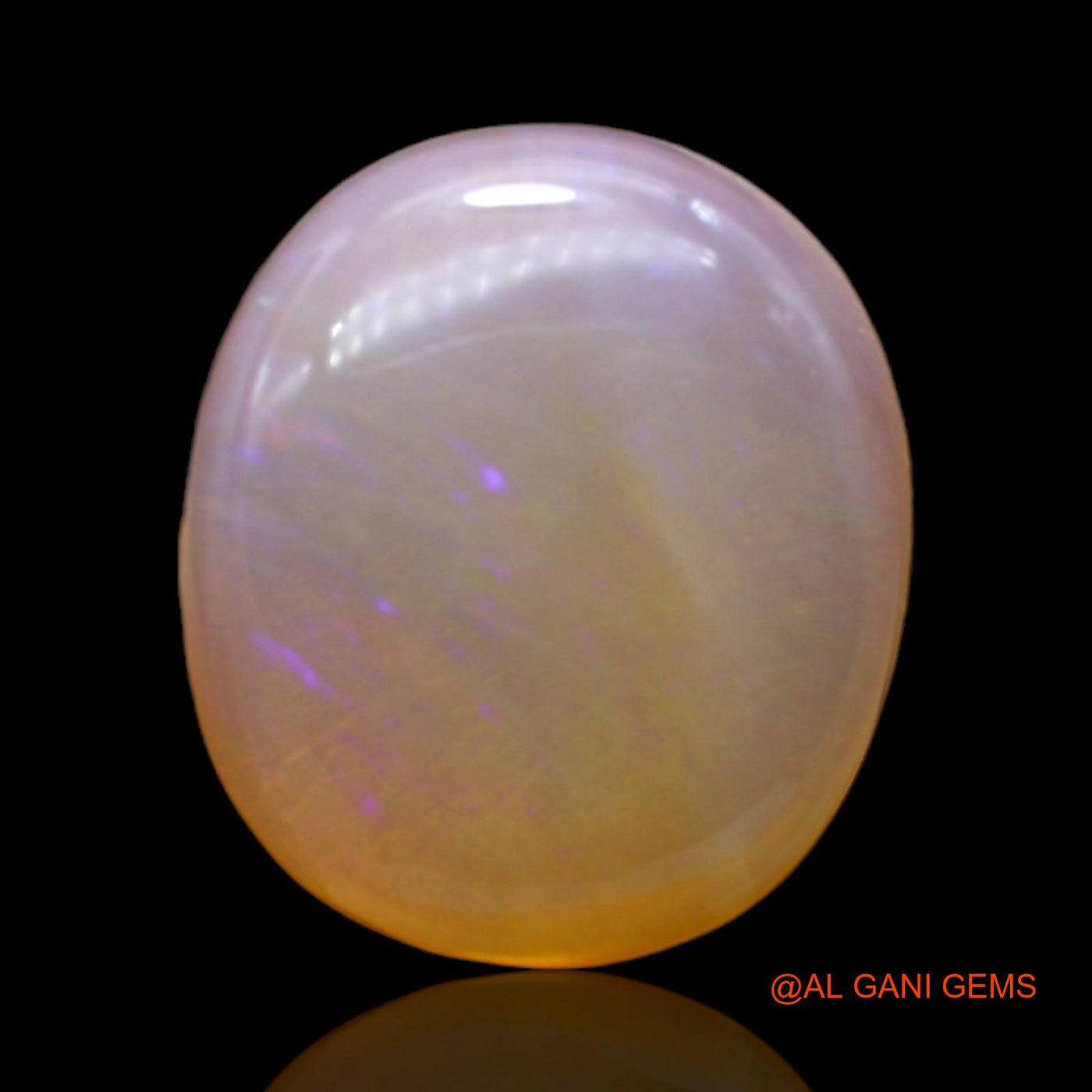 Natural Untreated Fire Opal Loose Gemstone Oval Cabochon From Australia 11.00 Cts 18x15x5 mm AC-23