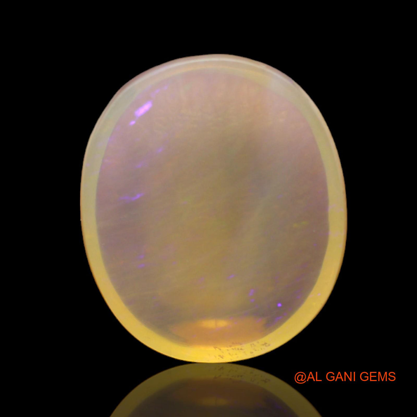Natural Untreated Fire Opal Loose Gemstone Oval Cabochon From Australia 11.00 Cts 18x15x5 mm AC-23