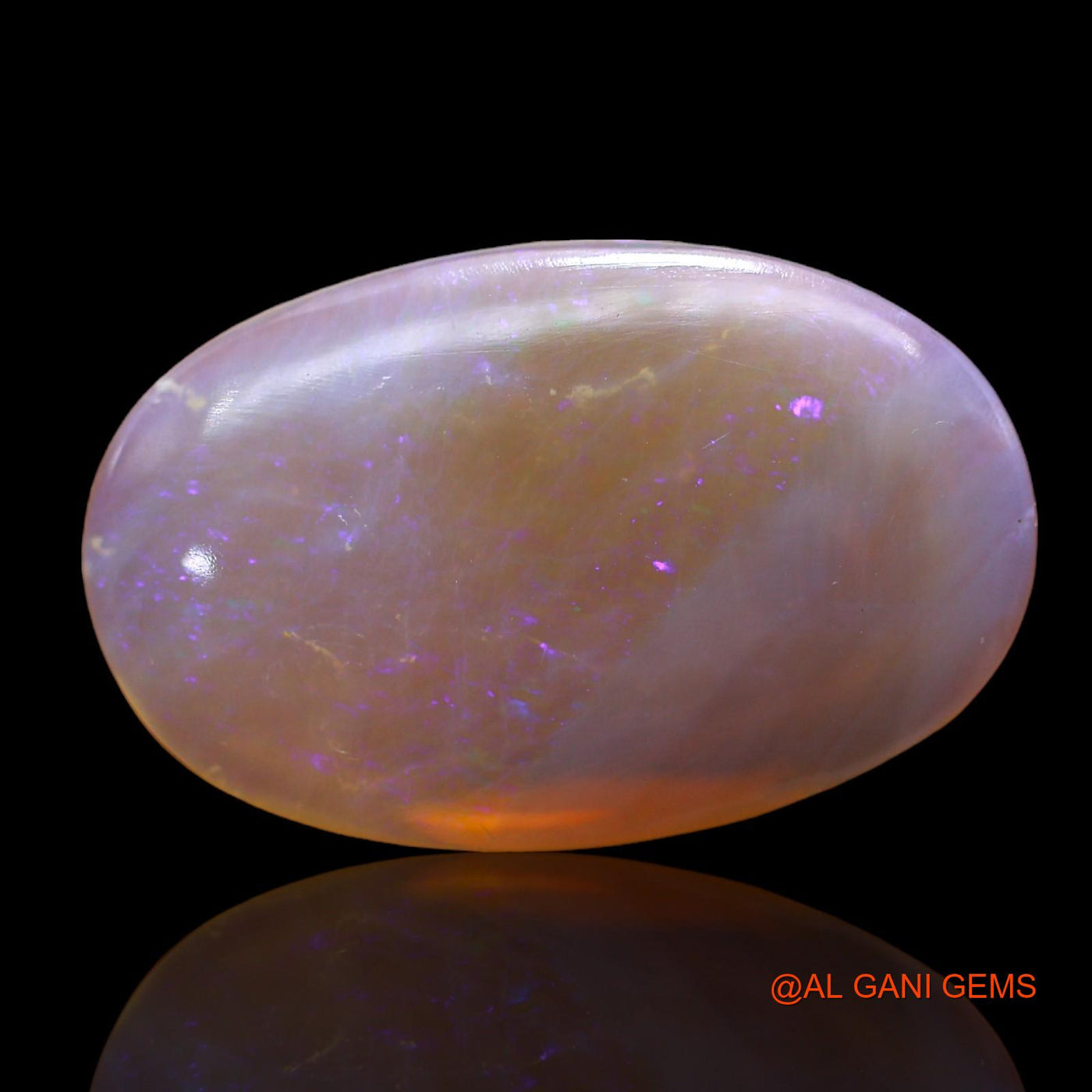 8.00 Cts Natural Australian Fire Opal Loose Gemstone Oval Cabochon 21x13x4 mm AC-241