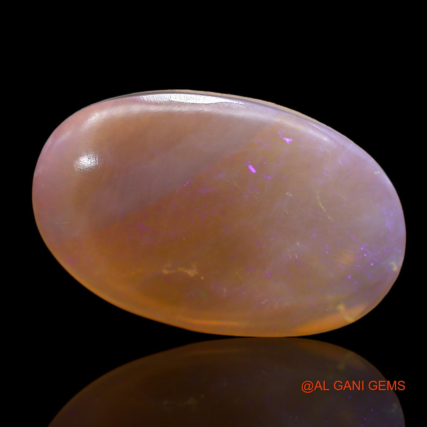 8.00 Cts Natural Australian Fire Opal Loose Gemstone Oval Cabochon 21x13x4 mm AC-241