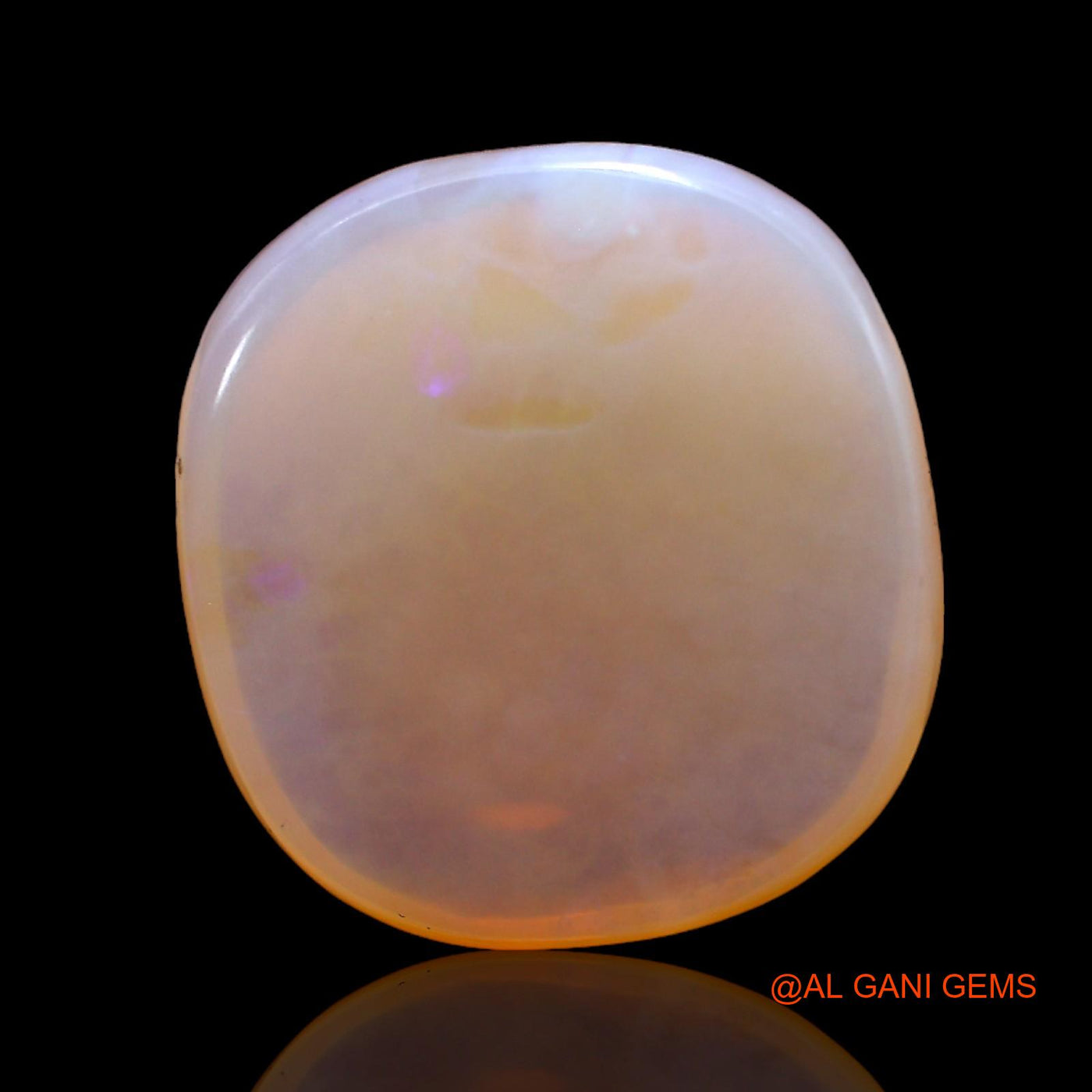 11.00 Cts Natural Australian Fire Opal Loose Gemstone Oval Cabochon 17x16x5 mm AC-244