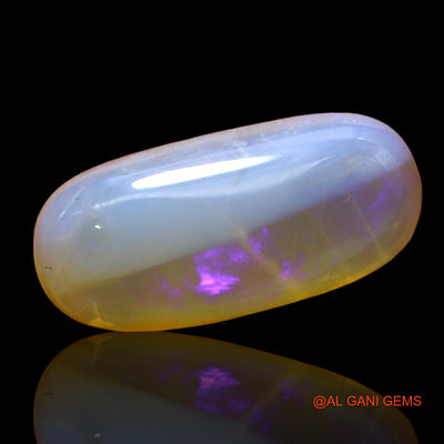 Natural Fire Opal Gemstone 7.00 Cts Loose Oval Cabochon From Australia 19x9x5 mm AC-248