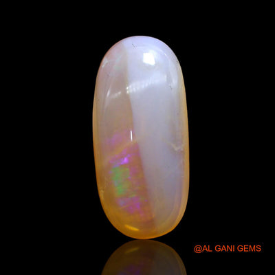 Natural Fire Opal Gemstone 7.00 Cts Loose Oval Cabochon From Australia 19x9x5 mm AC-248