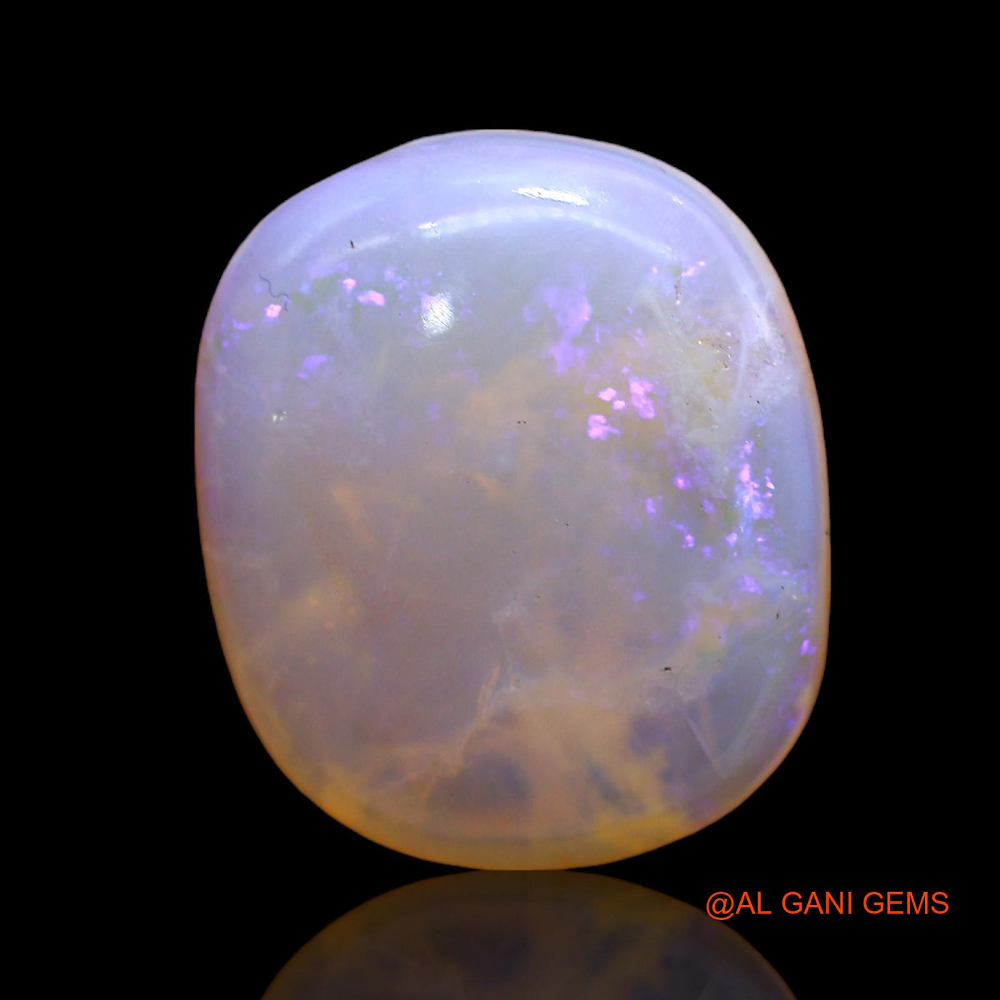 8.00 Cts Natural Australian Fire Opal Loose Gemstone Oval Cabochon 16x14x5 mm AC-249