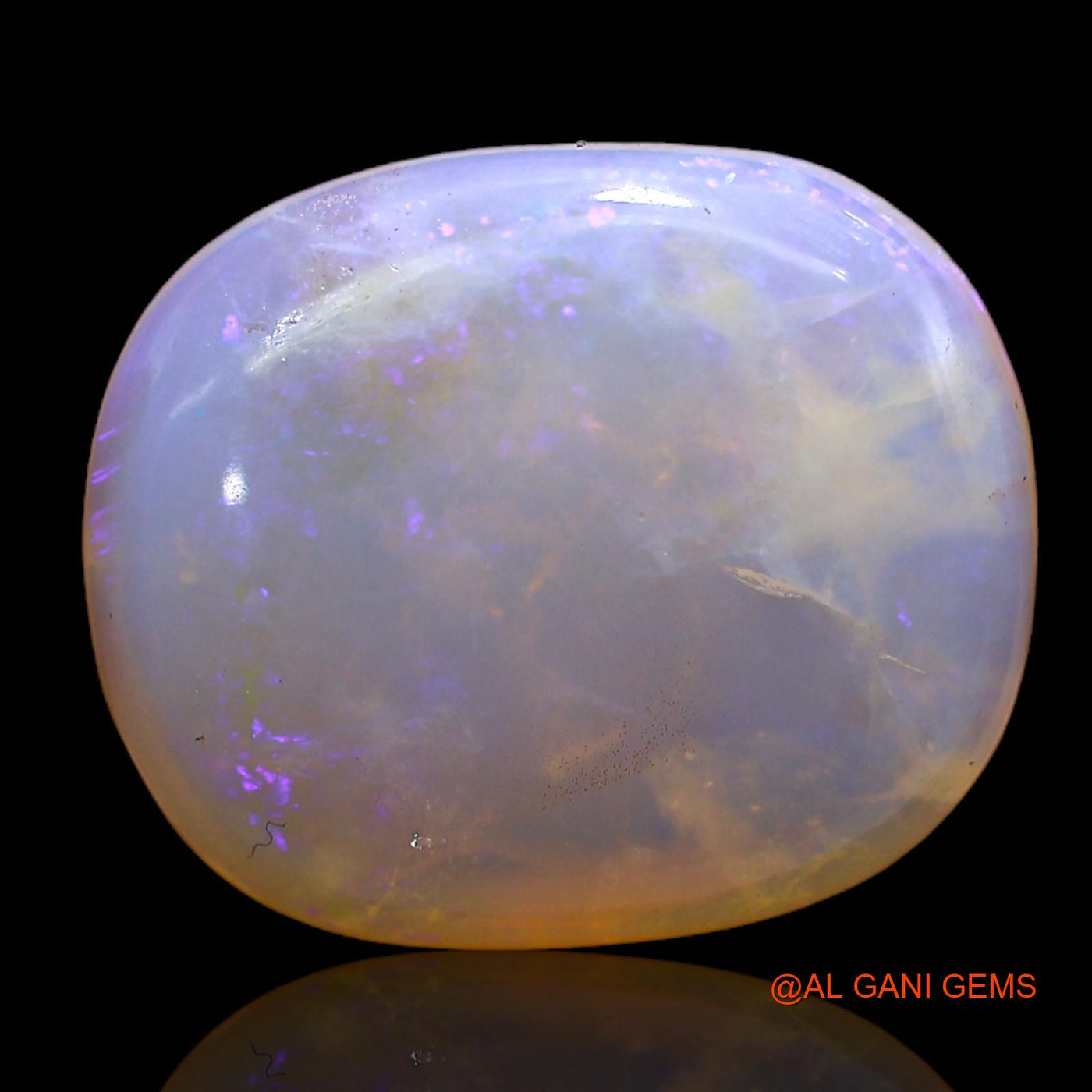 8.00 Cts Natural Australian Fire Opal Loose Gemstone Oval Cabochon 16x14x5 mm AC-249