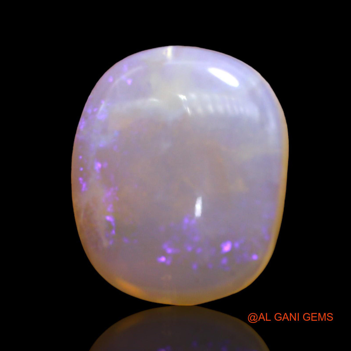 8.00 Cts Natural Australian Fire Opal Loose Gemstone Oval Cabochon 16x14x5 mm AC-249