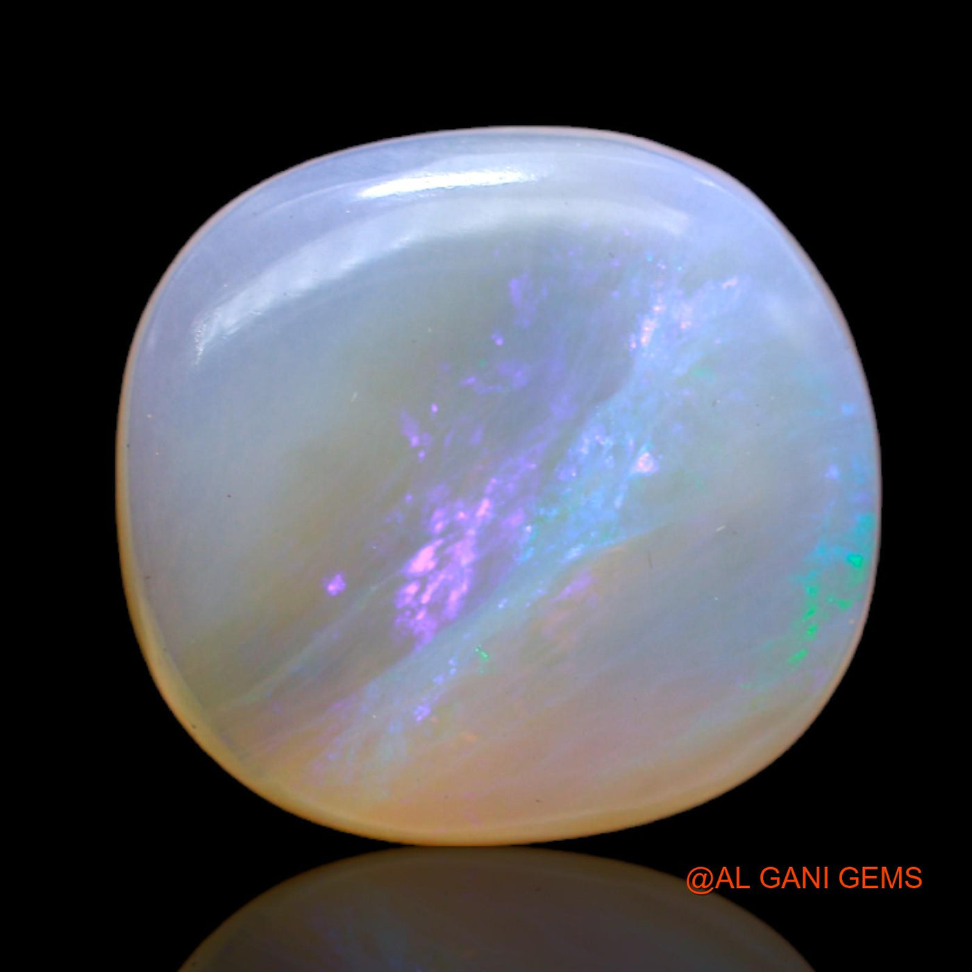 Natural Untreated Fire Opal Loose Gemstone Oval Cabochon From Australia 13.00 Cts 16x15x6 mm AC-24