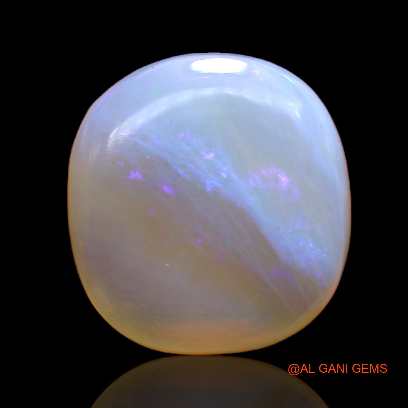 Natural Untreated Fire Opal Loose Gemstone Oval Cabochon From Australia 13.00 Cts 16x15x6 mm AC-24