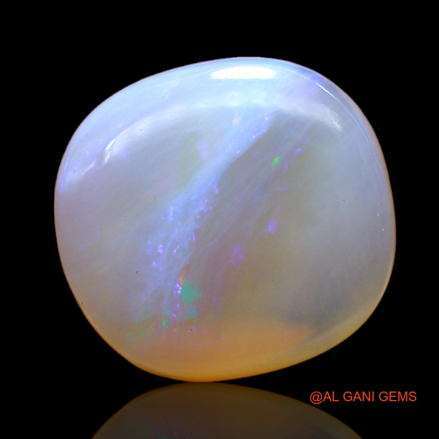 Natural Untreated Fire Opal Loose Gemstone Oval Cabochon From Australia 13.00 Cts 16x15x6 mm AC-24