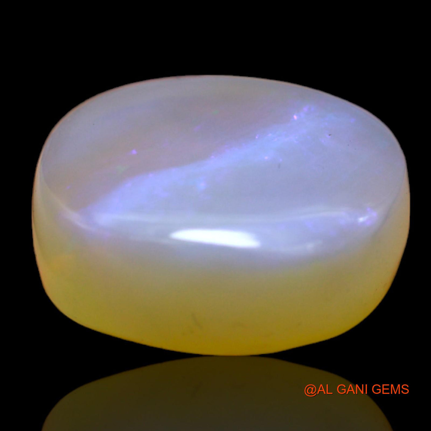 Natural Untreated Fire Opal Loose Gemstone Oval Cabochon From Australia 13.00 Cts 16x15x6 mm AC-24