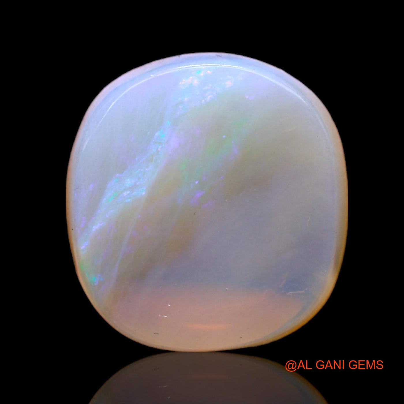 Natural Untreated Fire Opal Loose Gemstone Oval Cabochon From Australia 13.00 Cts 16x15x6 mm AC-24