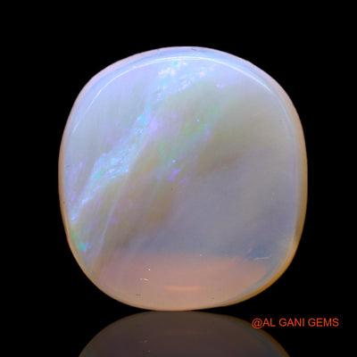 Natural Untreated Fire Opal Loose Gemstone Oval Cabochon From Australia 13.00 Cts 16x15x6 mm AC-24