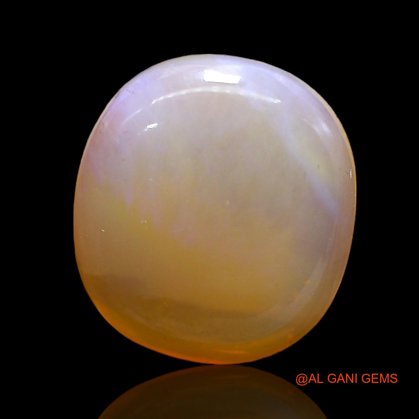 Natural Fire Opal Gemstone 8.00 Cts Loose Oval Cabochon From Australia 16x14x5 mm AC-251