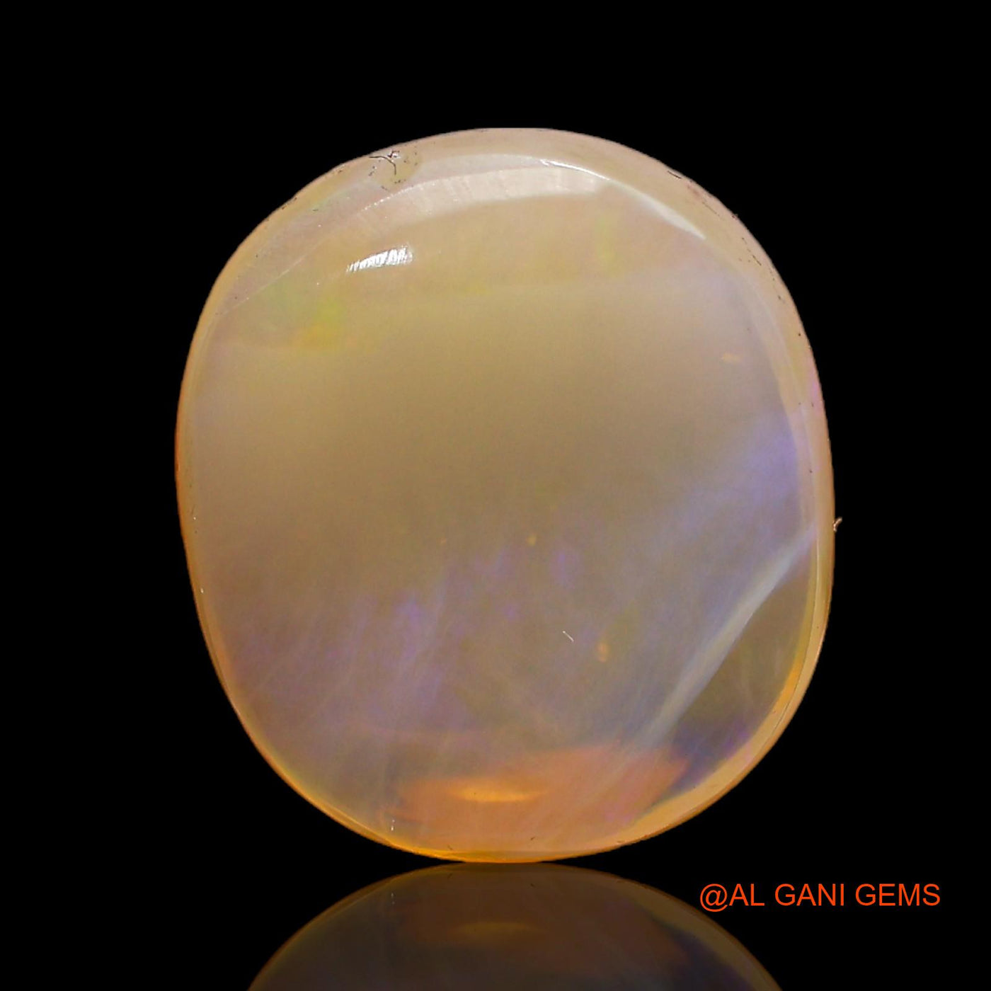 Natural Fire Opal Gemstone 8.00 Cts Loose Oval Cabochon From Australia 16x14x5 mm AC-251