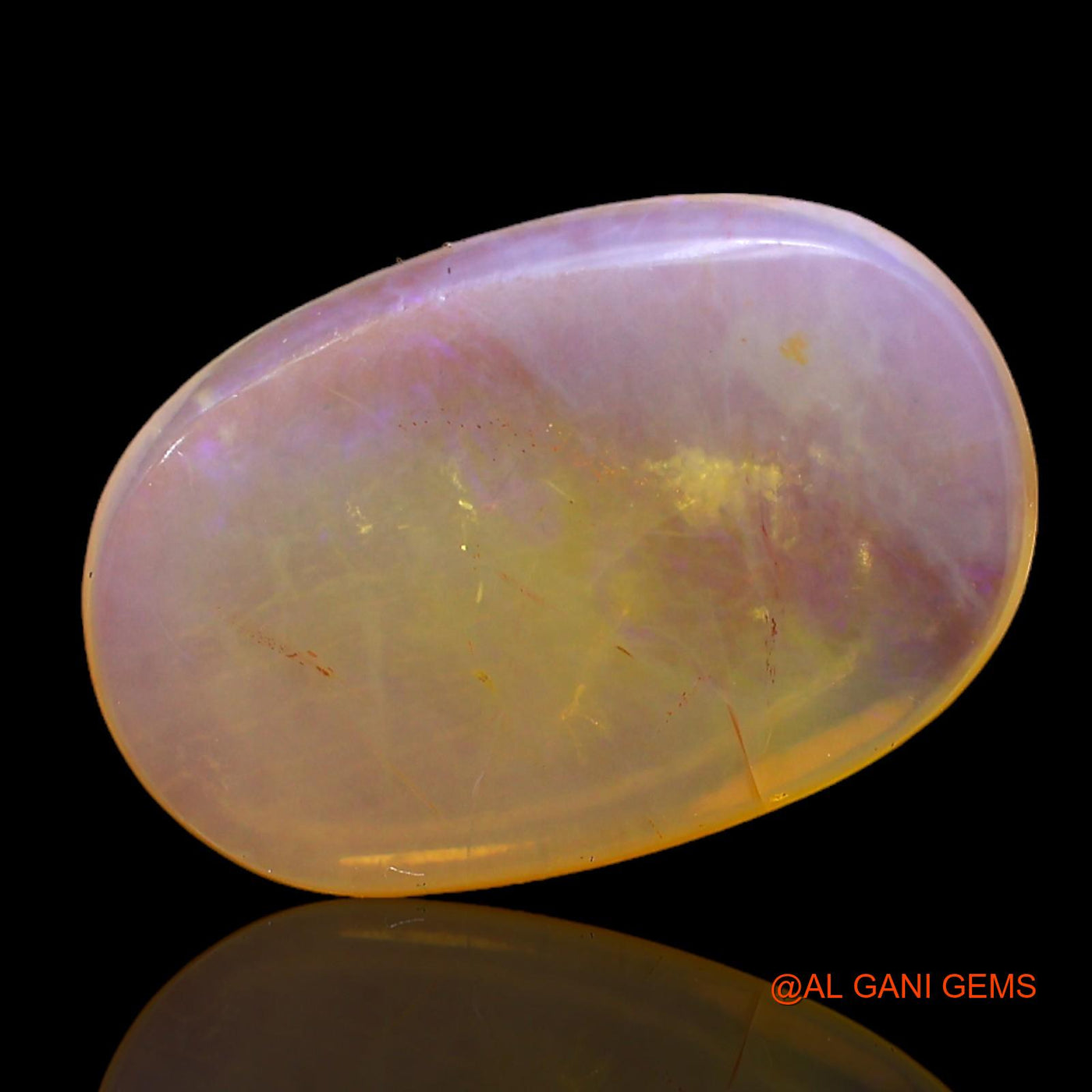 6.00 Cts Natural Australian Fire Opal Loose Gemstone Oval Cabochon 18x12x4 mm AC-253