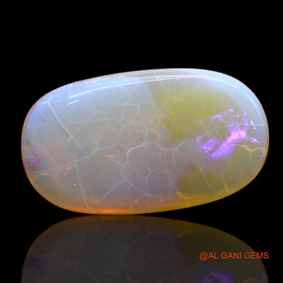 4.00 Cts Unheated Australian Fire Opal Loose Gemstone Oval Cabochon Natural 18x10x3 mm AC-254