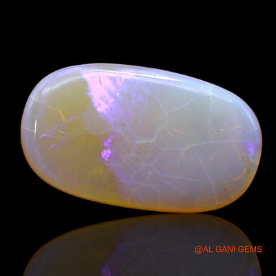 4.00 Cts Unheated Australian Fire Opal Loose Gemstone Oval Cabochon Natural 18x10x3 mm AC-254