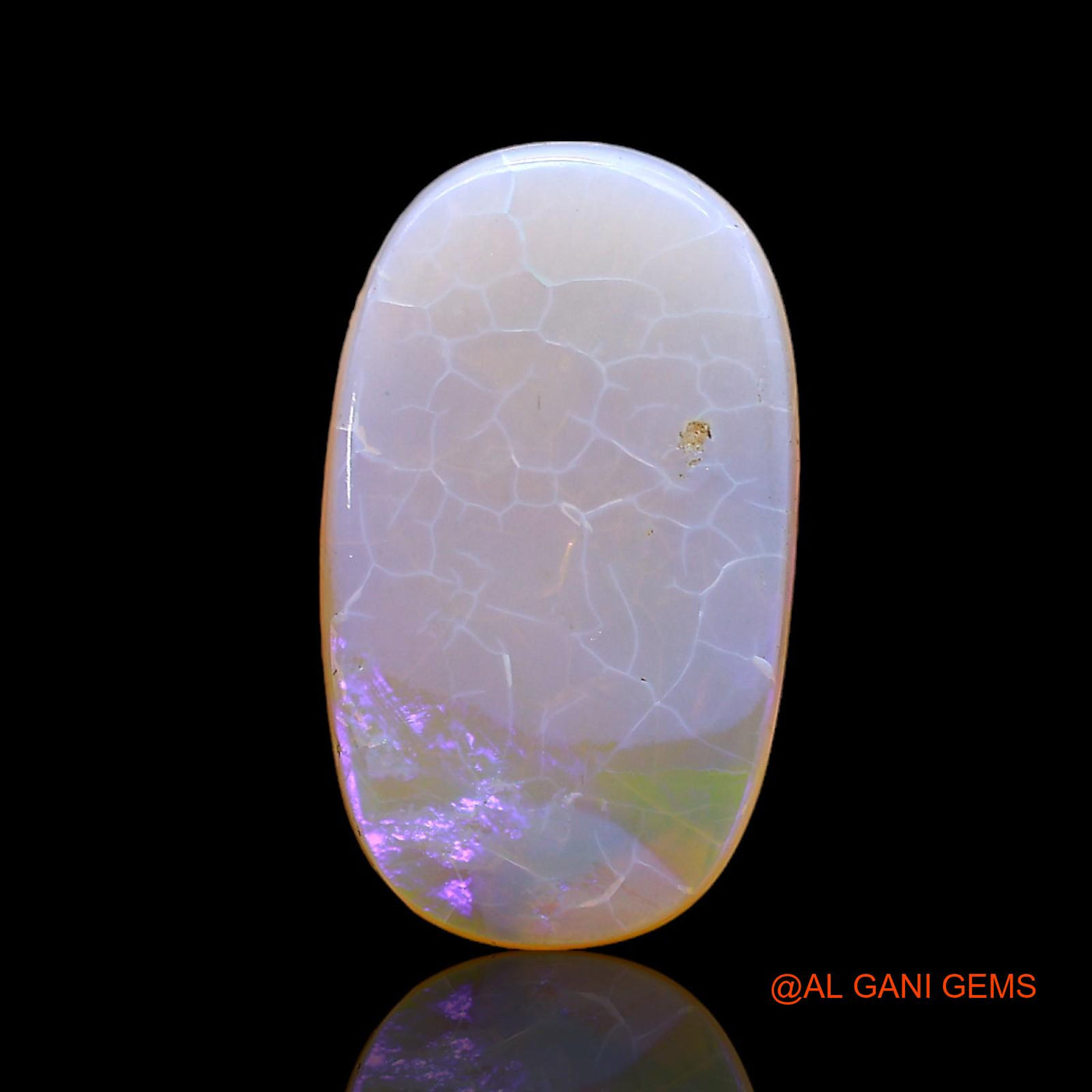 4.00 Cts Unheated Australian Fire Opal Loose Gemstone Oval Cabochon Natural 18x10x3 mm AC-254