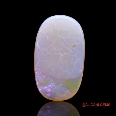 4.00 Cts Unheated Australian Fire Opal Loose Gemstone Oval Cabochon Natural 18x10x3 mm AC-254