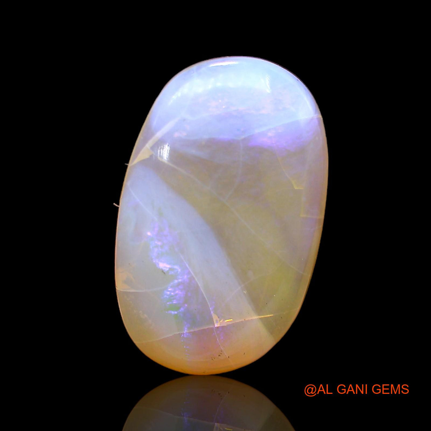 6.00 Cts Unheated Australian Fire Opal Loose Gemstone Oval Cabochon Natural 18x11x4 mm AC-255