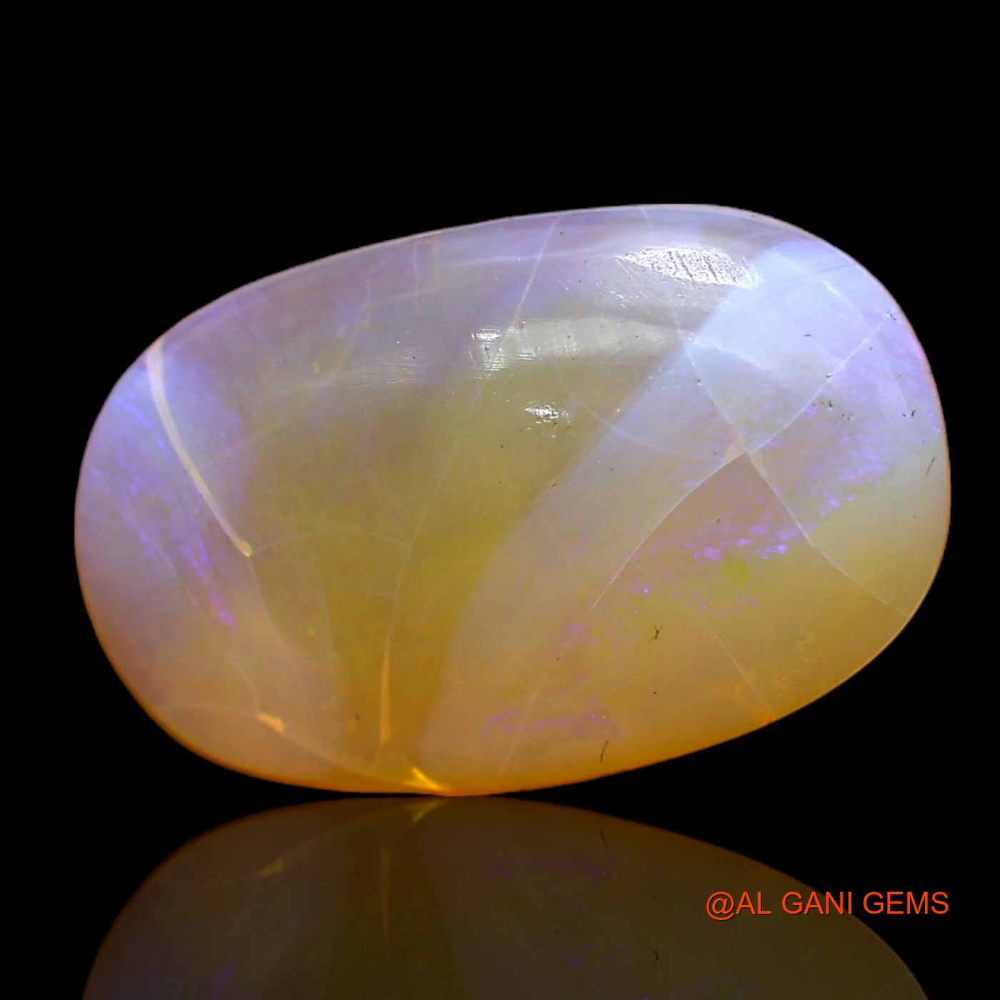 6.00 Cts Unheated Australian Fire Opal Loose Gemstone Oval Cabochon Natural 18x11x4 mm AC-255