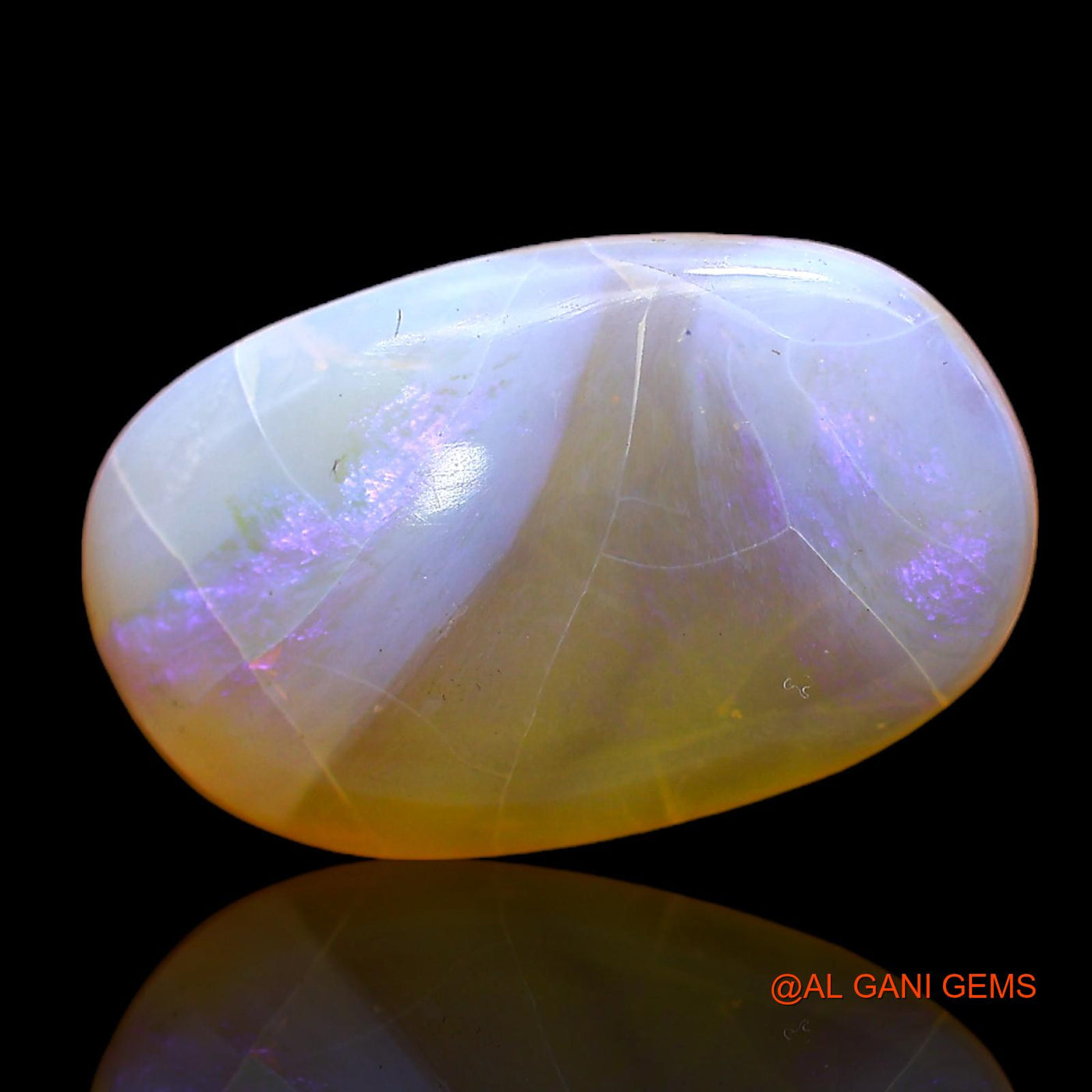 6.00 Cts Unheated Australian Fire Opal Loose Gemstone Oval Cabochon Natural 18x11x4 mm AC-255