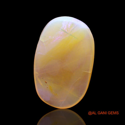 6.00 Cts Unheated Australian Fire Opal Loose Gemstone Oval Cabochon Natural 18x11x4 mm AC-255