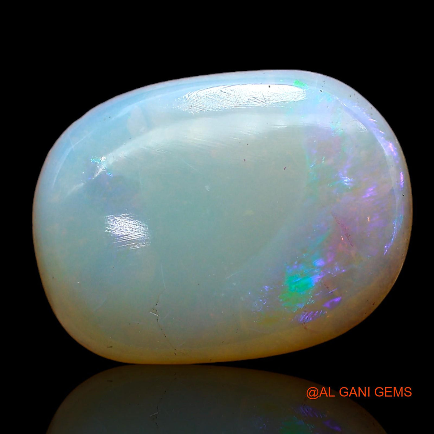 Natural Fire Opal Gemstone 5.00 Cts Loose Oval Cabochon From Australia 16x12x3 mm AC-257