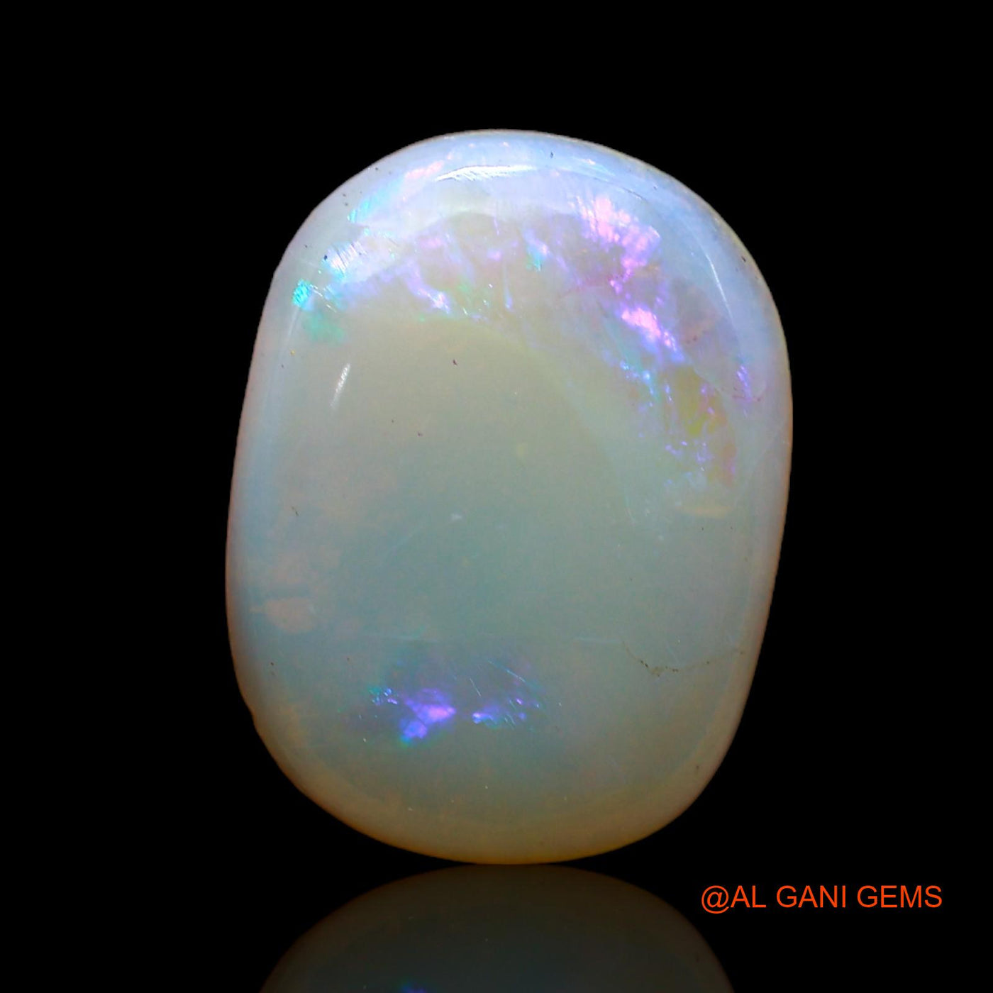 Natural Fire Opal Gemstone 5.00 Cts Loose Oval Cabochon From Australia 16x12x3 mm AC-257
