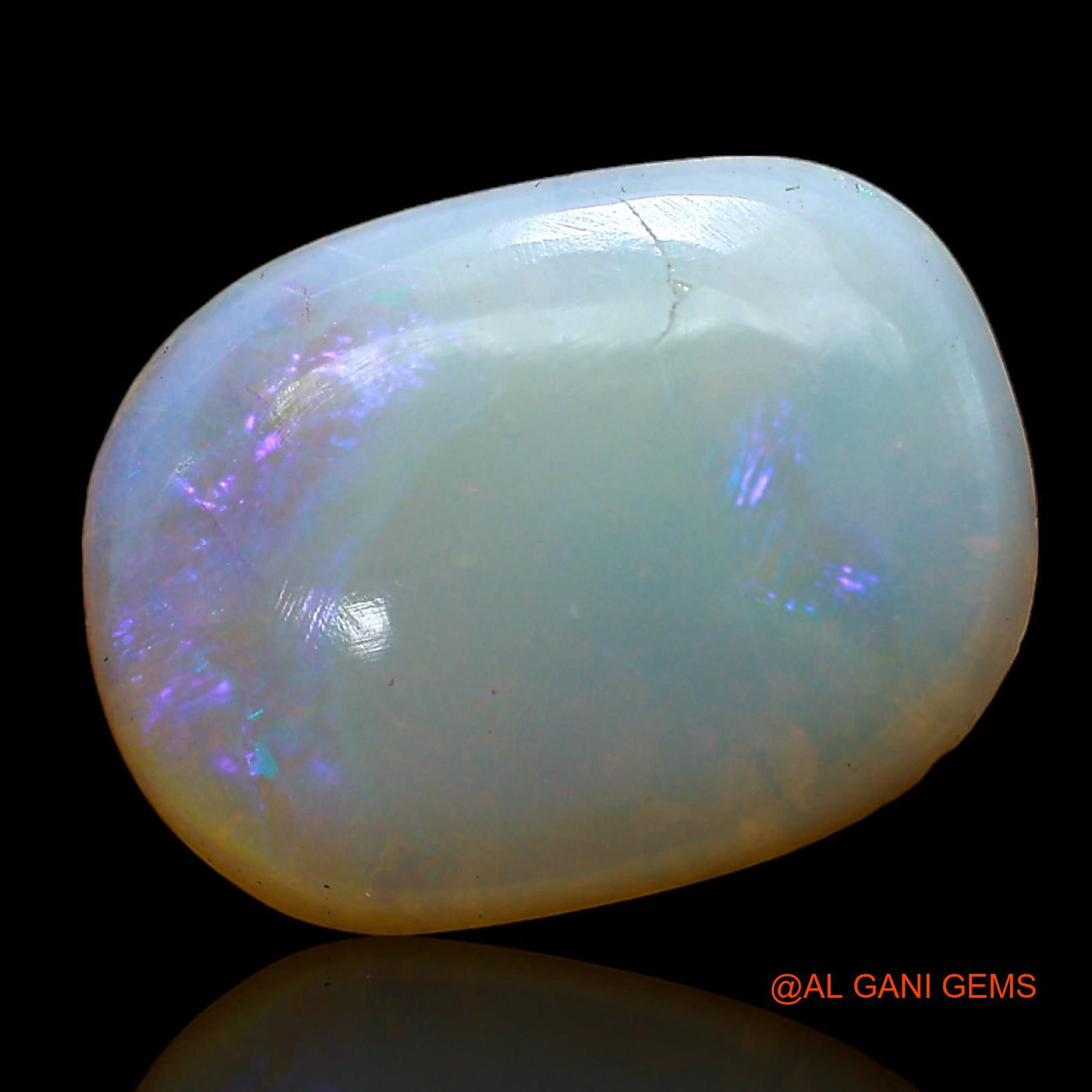 Natural Fire Opal Gemstone 5.00 Cts Loose Oval Cabochon From Australia 16x12x3 mm AC-257