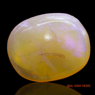 6.00 Cts Unheated Australian Fire Opal Loose Gemstone Oval Cabochon Natural 16x13x5 mm AC-258