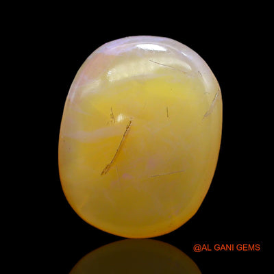 6.00 Cts Unheated Australian Fire Opal Loose Gemstone Oval Cabochon Natural 16x13x5 mm AC-258