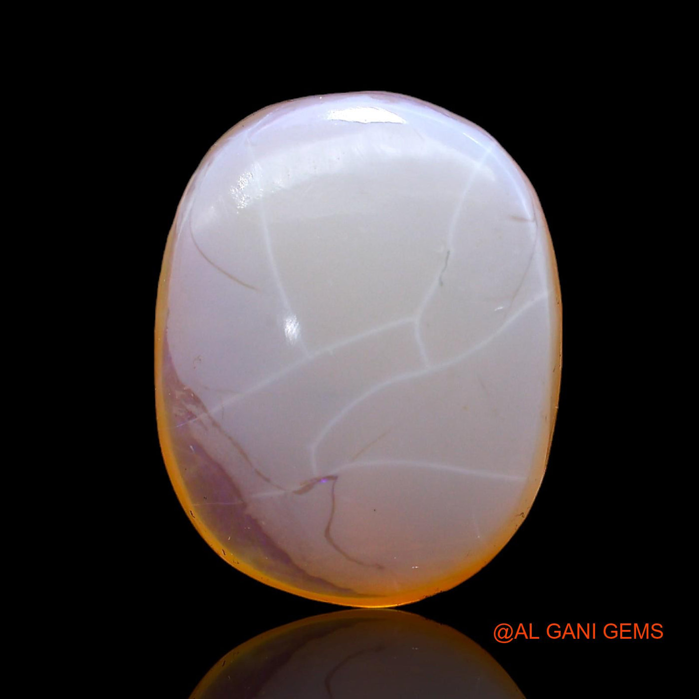 6.00 Cts Unheated Australian Fire Opal Loose Gemstone Oval Cabochon Natural 16x13x5 mm AC-258