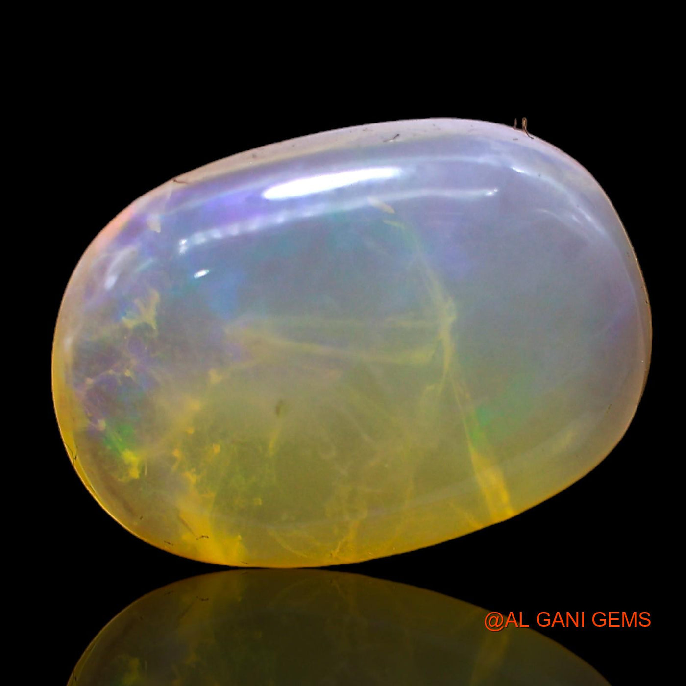 Natural Untreated Fire Opal Loose Gemstone Oval Cabochon From Australia 6.00 Cts 16x11x5 mm AC-259