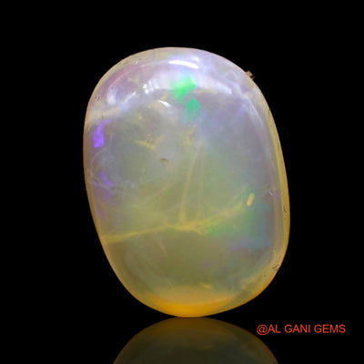 Natural Untreated Fire Opal Loose Gemstone Oval Cabochon From Australia 6.00 Cts 16x11x5 mm AC-259