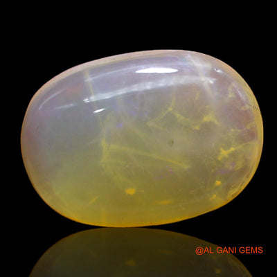 Natural Untreated Fire Opal Loose Gemstone Oval Cabochon From Australia 6.00 Cts 16x11x5 mm AC-259