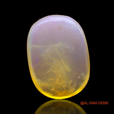 Natural Untreated Fire Opal Loose Gemstone Oval Cabochon From Australia 6.00 Cts 16x11x5 mm AC-259