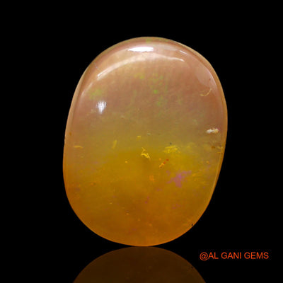 Natural Fire Opal Gemstone 6.00 Cts Loose Oval Cabochon From Australia 16x12x4 mm AC-260