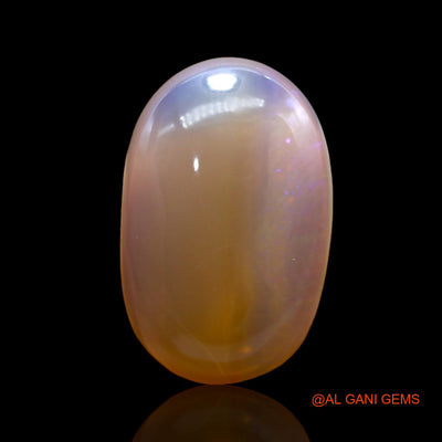Natural Fire Opal Gemstone 11.00 Cts Loose Oval Cabochon From Australia 22x14x6 mm AC-261