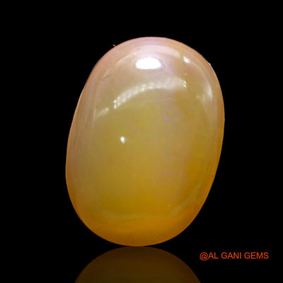 13.00 Cts Unheated Australian Fire Opal Loose Gemstone Oval Cabochon Natural 20x14x7 mm AC-262