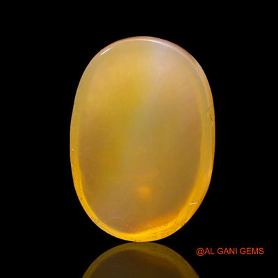 13.00 Cts Unheated Australian Fire Opal Loose Gemstone Oval Cabochon Natural 20x14x7 mm AC-262