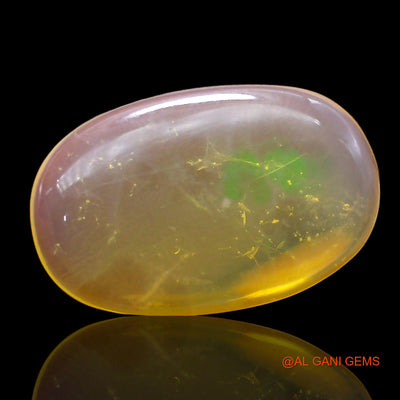8.00 Cts Natural Australian Fire Opal Loose Gemstone Oval Cabochon 21x13x4 mm AC-263