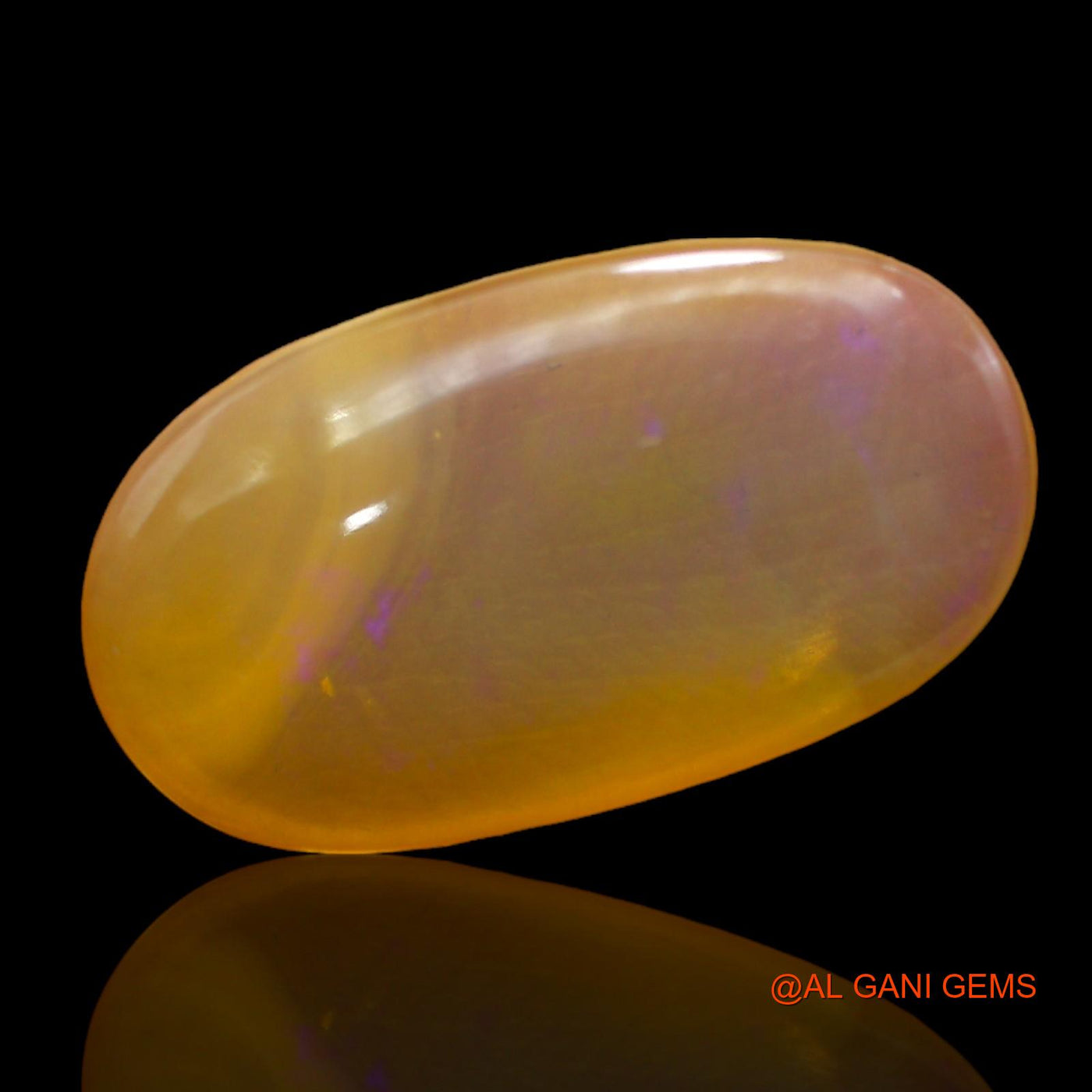 Natural Untreated Fire Opal Loose Gemstone Oval Cabochon From Australia 8.00 Cts 22x13x4 mm AC-264