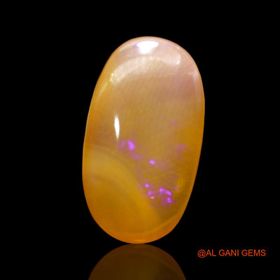 Natural Untreated Fire Opal Loose Gemstone Oval Cabochon From Australia 8.00 Cts 22x13x4 mm AC-264