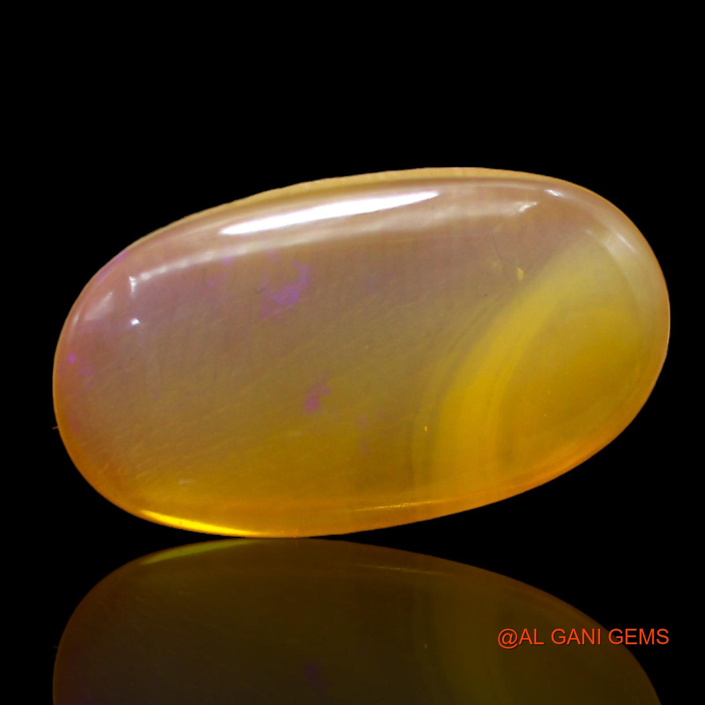 Natural Untreated Fire Opal Loose Gemstone Oval Cabochon From Australia 8.00 Cts 22x13x4 mm AC-264