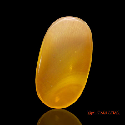 Natural Untreated Fire Opal Loose Gemstone Oval Cabochon From Australia 8.00 Cts 22x13x4 mm AC-264